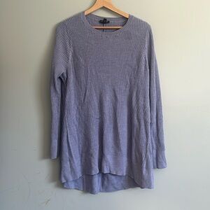 Eileen Fisher 100% Merino Wool Lilac Lavender Crew Neck Sweater